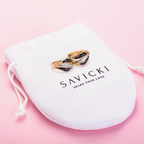 Kolczyki SAVICKI: złote, diamenty